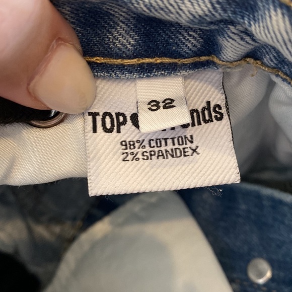 Cut off jean denim shorts with tie detail XS NWT - Picture 14 of 15